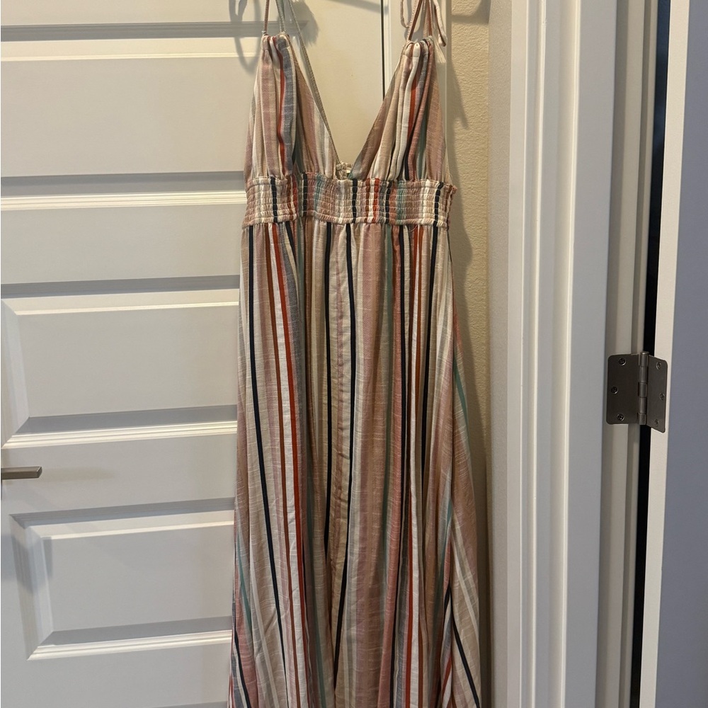 Striped Multicolor Maxi Dress